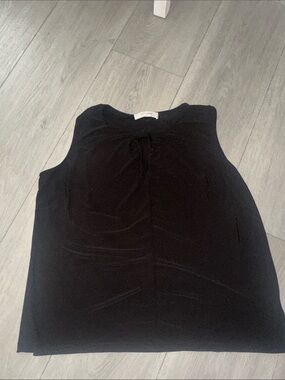 Jones Studio Black Knot-Front Sleeveless Top size X1